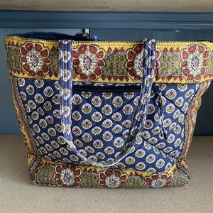 Vintage French SOLEIADO fabric tote